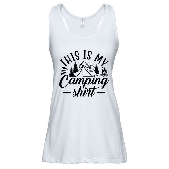 This Is My Camping Gift Funny Statet Saying Funny Gift Ladies Essential Flowy Tank