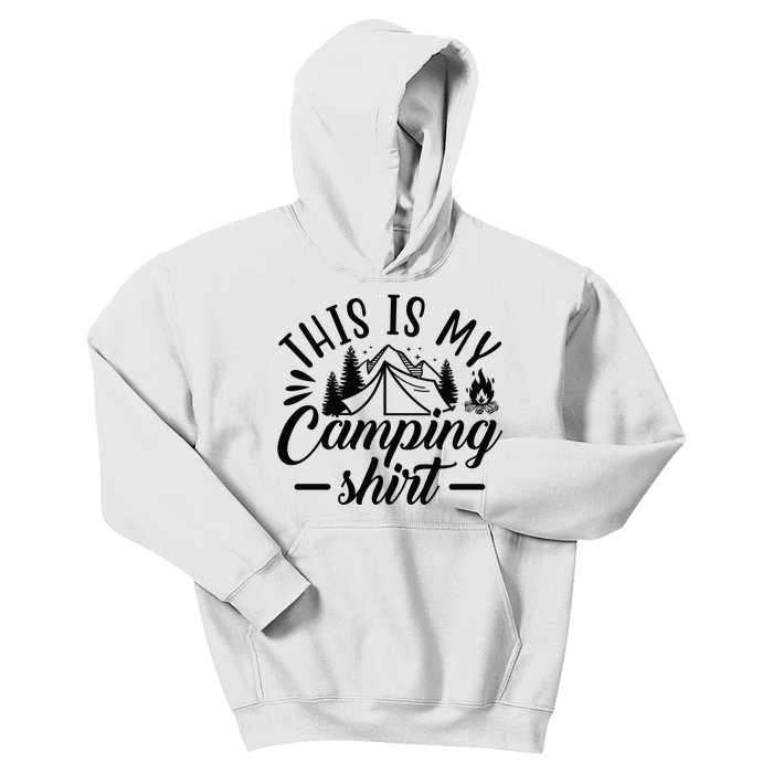 This Is My Camping Gift Funny Statet Saying Funny Gift Kids Hoodie