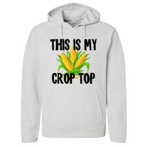 This Is My Crop Top Hilarious Funny Meme Performance Fleece Hoodie