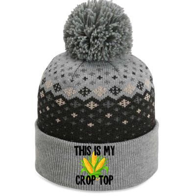 This Is My Crop Top Hilarious Funny Meme The Baniff Cuffed Pom Beanie