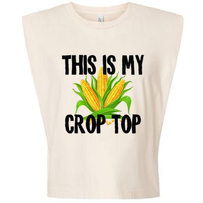 This Is My Crop Top Hilarious Funny Meme Garment-Dyed Women's Muscle Tee