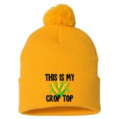 This Is My Crop Top Hilarious Funny Meme Pom Pom 12in Knit Beanie