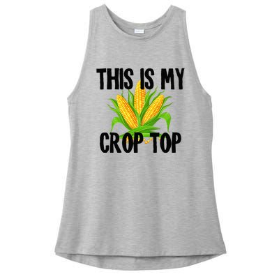 This Is My Crop Top Hilarious Funny Meme Ladies PosiCharge Tri-Blend Wicking Tank