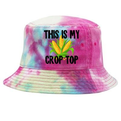 This Is My Crop Top Hilarious Funny Meme Tie-Dyed Bucket Hat