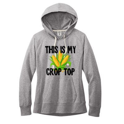 This Is My Crop Top Hilarious Funny Meme Women's Fleece Hoodie