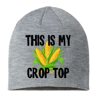 This Is My Crop Top Hilarious Funny Meme Sustainable Beanie