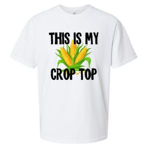 This Is My Crop Top Hilarious Funny Meme Sueded Cloud Jersey T-Shirt