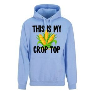 This Is My Crop Top Hilarious Funny Meme Unisex Surf Hoodie