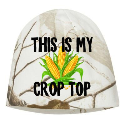 This Is My Crop Top Hilarious Funny Meme Kati - Camo Knit Beanie