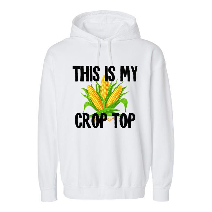 This Is My Crop Top Hilarious Funny Meme Garment-Dyed Fleece Hoodie