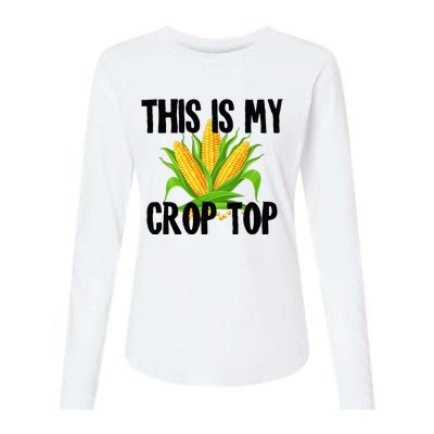 This Is My Crop Top Hilarious Funny Meme Womens Cotton Relaxed Long Sleeve T-Shirt