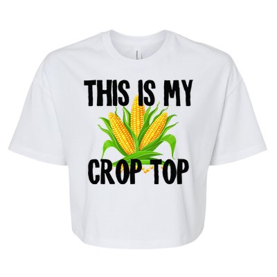 This Is My Crop Top Hilarious Funny Meme Bella+Canvas Jersey Crop Tee