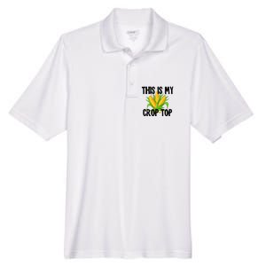 This Is My Crop Top Hilarious Funny Meme Men's Origin Performance Pique Polo