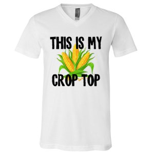 This Is My Crop Top Hilarious Funny Meme V-Neck T-Shirt