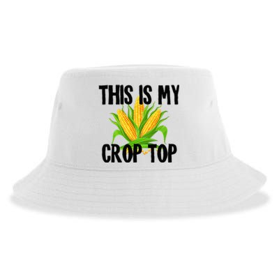 This Is My Crop Top Hilarious Funny Meme Sustainable Bucket Hat