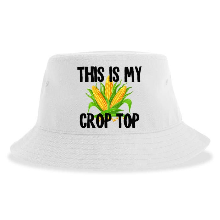 This Is My Crop Top Hilarious Funny Meme Sustainable Bucket Hat