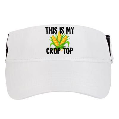 This Is My Crop Top Hilarious Funny Meme Adult Drive Performance Visor