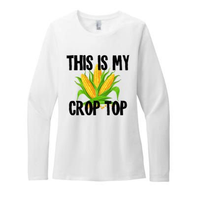 This Is My Crop Top Hilarious Funny Meme Womens CVC Long Sleeve Shirt