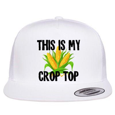 This Is My Crop Top Hilarious Funny Meme Flat Bill Trucker Hat