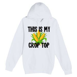 This Is My Crop Top Hilarious Funny Meme Premium Pullover Hoodie