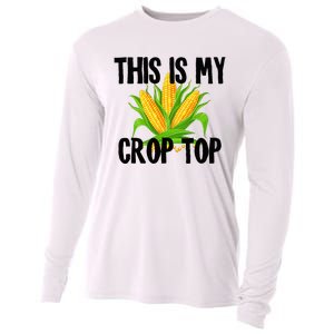 This Is My Crop Top Hilarious Funny Meme Cooling Performance Long Sleeve Crew