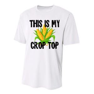 This Is My Crop Top Hilarious Funny Meme Performance Sprint T-Shirt