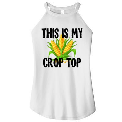 This Is My Crop Top Hilarious Funny Meme Women’s Perfect Tri Rocker Tank