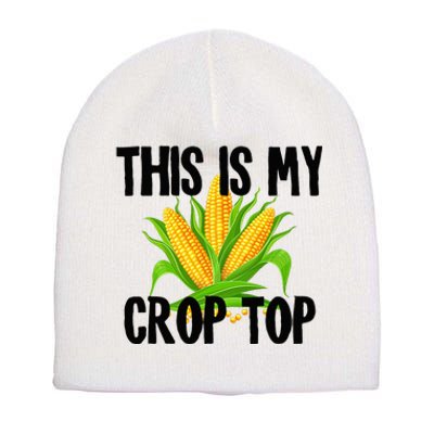 This Is My Crop Top Hilarious Funny Meme Short Acrylic Beanie