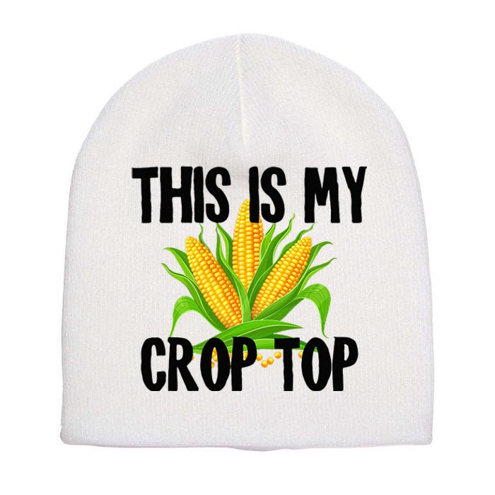 This Is My Crop Top Hilarious Funny Meme Short Acrylic Beanie