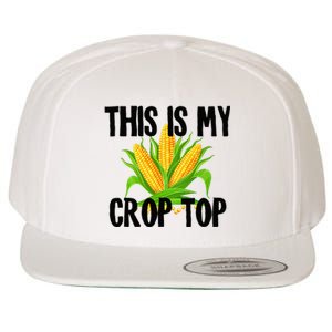 This Is My Crop Top Hilarious Funny Meme Wool Snapback Cap