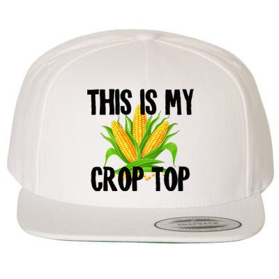 This Is My Crop Top Hilarious Funny Meme Wool Snapback Cap