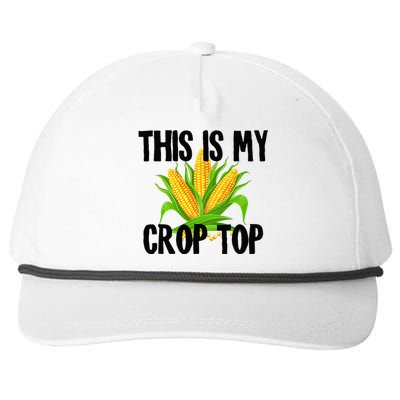 This Is My Crop Top Hilarious Funny Meme Snapback Five-Panel Rope Hat