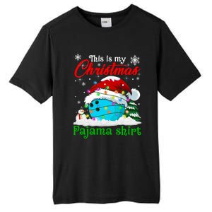 This Is My Christmas Pajama Xmas Lights Bowling Ball Lover Gift Tall Fusion ChromaSoft Performance T-Shirt