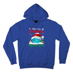 This Is My Christmas Pajama Xmas Lights Bowling Ball Lover Gift Hoodie