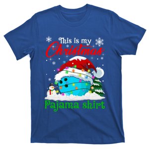 This Is My Christmas Pajama Xmas Lights Bowling Ball Lover Gift T-Shirt