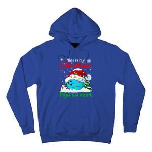 This Is My Christmas Pajama Xmas Lights Bowling Ball Lover Gift Tall Hoodie