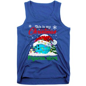 This Is My Christmas Pajama Xmas Lights Bowling Ball Lover Gift Tank Top