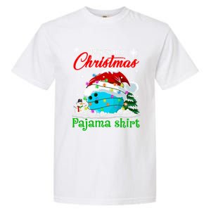 This Is My Christmas Pajama Xmas Lights Bowling Ball Lover Gift Garment-Dyed Heavyweight T-Shirt