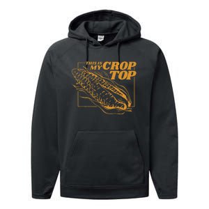 This Is My Crop Top Corn Performance Fleece Hoodie