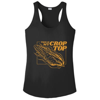This Is My Crop Top Corn Ladies PosiCharge Competitor Racerback Tank