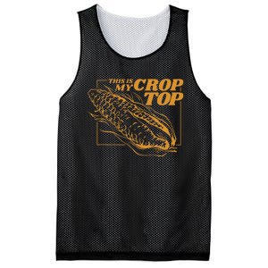 This Is My Crop Top Corn Mesh Reversible Basketball Jersey Tank