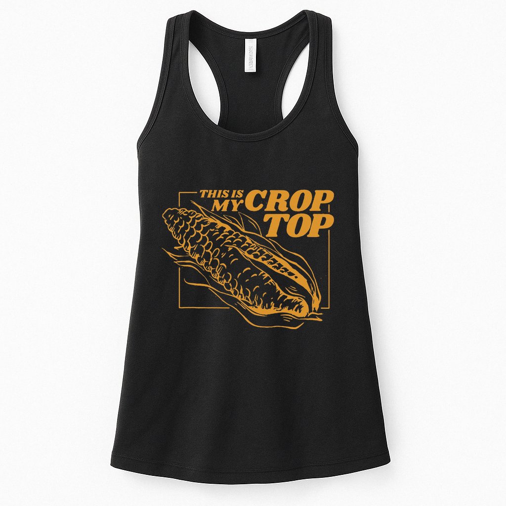 This Is My Crop Top Corn Womens Tank Top
