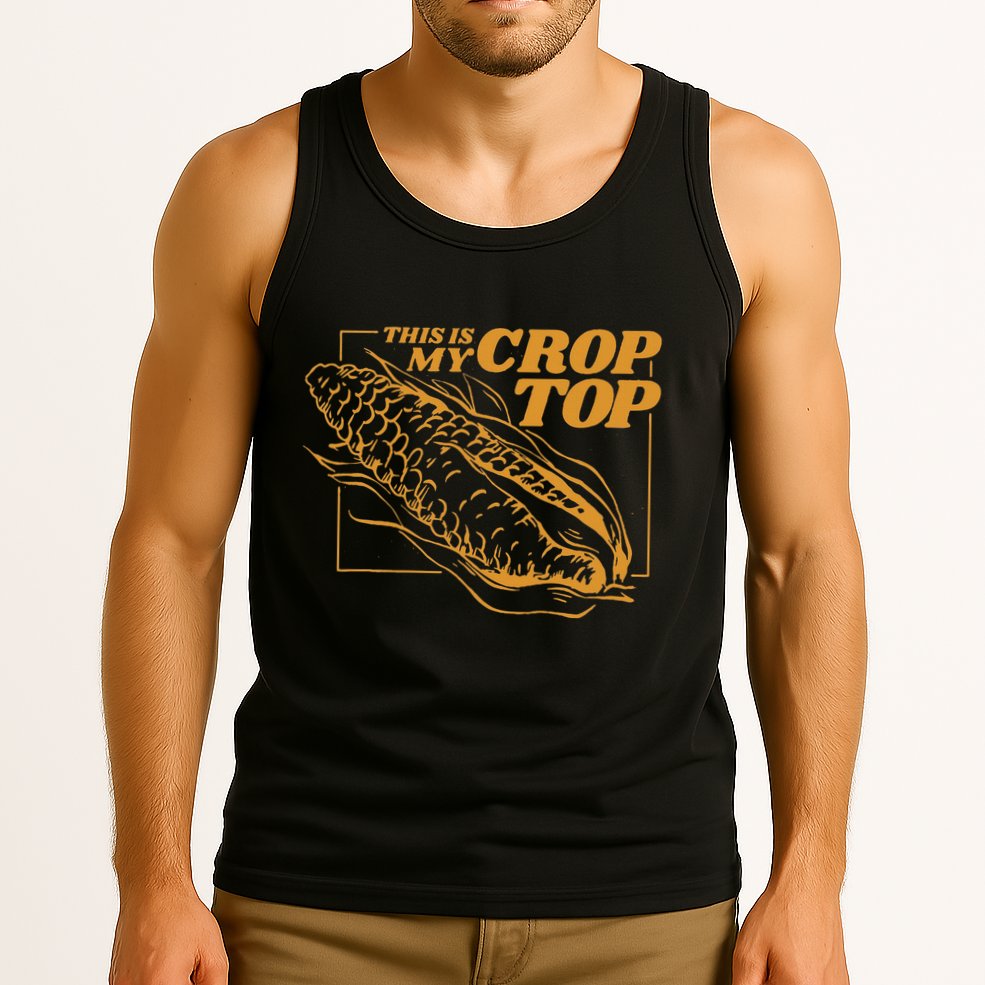 This Is My Crop Top Corn Tank Top