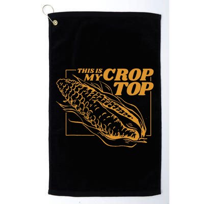 This Is My Crop Top Corn Golf Towel