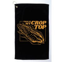 This Is My Crop Top Corn Golf Towel