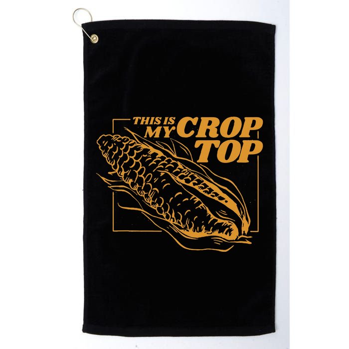 This Is My Crop Top Corn Golf Towel