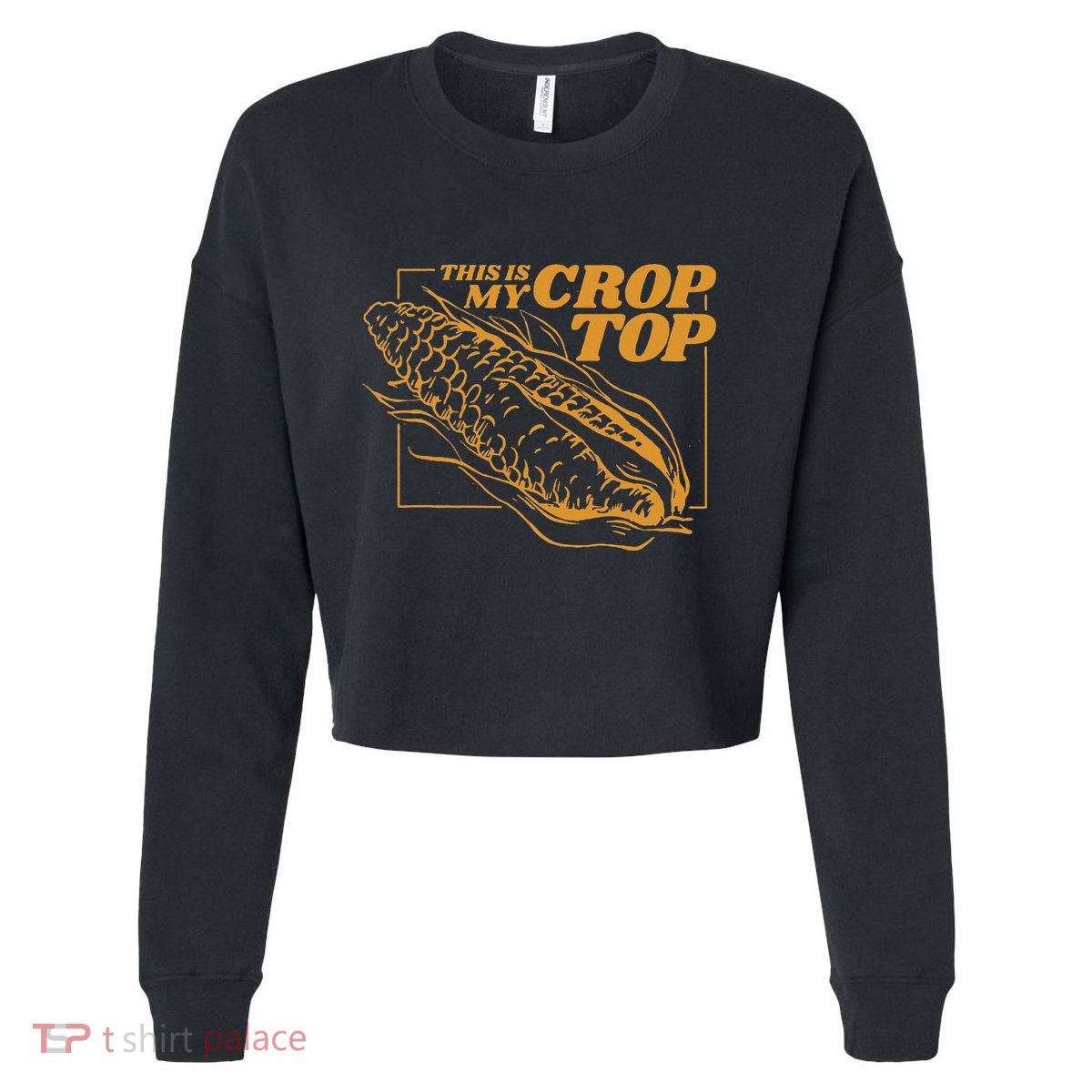 This Is My Crop Top Corn Cropped Pullover Crew