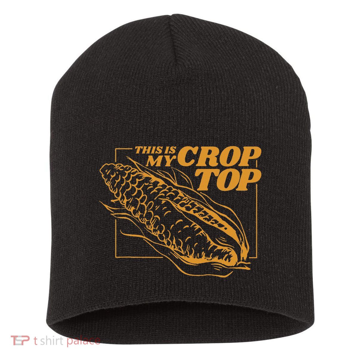 This Is My Crop Top Corn Short Acrylic Beanie