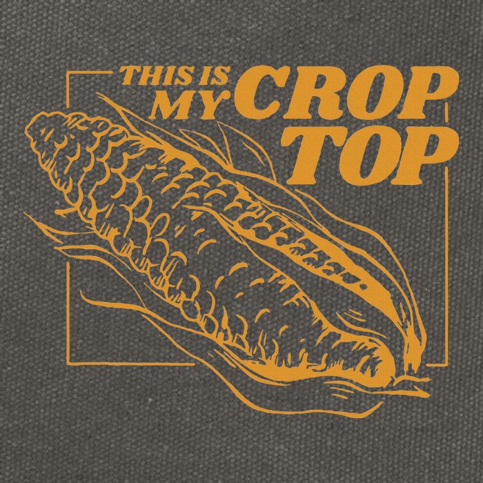 This Is My Crop Top Corn Cotton Canvas Backpack