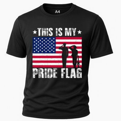 This Is My Pride Flag USA American 4th Of July Patriotic Cooling Performance Crew T-Shirt